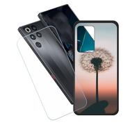 GYDQQKJ Coque + avec Verre Trempé écran Glass pour Nubia Red Magic 11 Pro Plus, Housse Etui Flexible Protection Souple Silicone Gel Noir TPU Case Cover pour Nubia Red Magic 11 Pro+ (6.85") - LH37