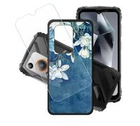 GYDQQKJ Coque + avec Verre Trempé écran Glass pour Oscal Marine 1, Housse Etui Flexible Protection Souple Silicone Gel Noir TPU Case Cover pour Oscal Marine 1 (6.56") - LH22