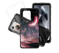 GYDQQKJ Coque + avec Verre Trempé écran Glass pour Oscal Marine 1, Housse Etui Flexible Protection Souple Silicone Gel Noir TPU Case Cover pour Oscal Marine 1 (6.56") - LH55