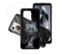 GYDQQKJ Coque + avec Verre Trempé écran Glass pour Oscal Marine 1, Housse Etui Flexible Protection Souple Silicone Gel Noir TPU Case Cover pour Oscal Marine 1 (6.56") - LH17