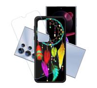 GYDQQKJ Coque + avec Verre Trempé écran Glass pour Oukitel C61 Pro, Housse Etui Flexible Protection Souple Silicone Gel Noir TPU Case Cover pour Oukitel C61 Pro (6.88") - LH94