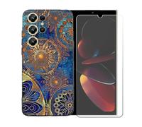 GYDQQKJ Coque avec Verre Trempé écran Glass pour Oukitel C68, Housse Etui Flexible Protection Souple Silicone Gel Noir TPU Case Cover pour Oukitel C68 (6.88") - BST10