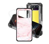 GYDQQKJ Coque + avec Verre Trempé écran Glass pour Oukitel WP100 Titan, Housse Etui Flexible Protection Souple Silicone Gel Noir TPU Case Cover pour Oukitel WP100 Titan (6.80") - LH16