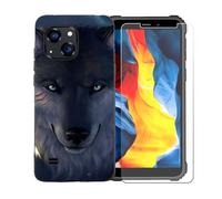 GYDQQKJ Coque avec Verre Trempé écran Glass pour Oukitel WP32 Pro, Housse Etui Flexible Protection Souple Silicone Gel Noir TPU Case Cover pour Oukitel WP32 Pro (6.0") - BST12