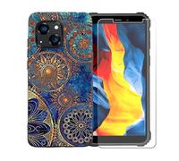 GYDQQKJ Coque avec Verre Trempé écran Glass pour Oukitel WP32 Pro, Housse Etui Flexible Protection Souple Silicone Gel Noir TPU Case Cover pour Oukitel WP32 Pro (6.0") - LLM11