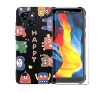 GYDQQKJ Coque avec Verre Trempé écran Glass pour Oukitel WP32 Pro, Housse Etui Flexible Protection Souple Silicone Gel Noir TPU Case Cover pour Oukitel WP32 Pro (6.0") - LLM45