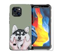 GYDQQKJ Coque avec Verre Trempé écran Glass pour Oukitel WP32 Pro, Housse Etui Flexible Protection Souple Silicone Gel Noir TPU Case Cover pour Oukitel WP32 Pro (6.0") - LLM8