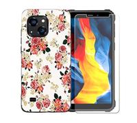 GYDQQKJ Coque avec Verre Trempé écran Glass pour Oukitel WP32 Pro, Housse Etui Flexible Protection Souple Silicone Gel Noir TPU Case Cover pour Oukitel WP32 Pro (6.0") - LLM1