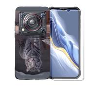 GYDQQKJ Coque avec Verre Trempé écran Glass pour Oukitel WP36 Pro, Housse Etui Flexible Protection Souple Silicone Gel Noir TPU Case Cover pour Oukitel WP36 Pro (6.52") - BST8