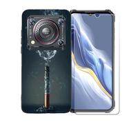 GYDQQKJ Coque avec Verre Trempé écran Glass pour Oukitel WP36 Pro, Housse Etui Flexible Protection Souple Silicone Gel Noir TPU Case Cover pour Oukitel WP36 Pro (6.52") - BST18