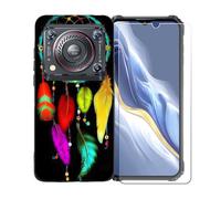 GYDQQKJ Coque avec Verre Trempé écran Glass pour Oukitel WP36 Pro, Housse Etui Flexible Protection Souple Silicone Gel Noir TPU Case Cover pour Oukitel WP36 Pro (6.52") - BST2