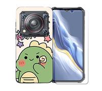 GYDQQKJ Coque avec Verre Trempé écran Glass pour Oukitel WP36 Pro, Housse Etui Flexible Protection Souple Silicone Gel Noir TPU Case Cover pour Oukitel WP36 Pro (6.52") - LLM49
