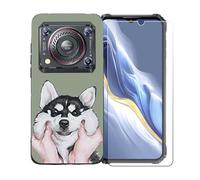 GYDQQKJ Coque avec Verre Trempé écran Glass pour Oukitel WP36 Pro, Housse Etui Flexible Protection Souple Silicone Gel Noir TPU Case Cover pour Oukitel WP36 Pro (6.52") - LLM8