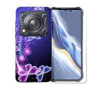 GYDQQKJ Coque avec Verre Trempé écran Glass pour Oukitel WP36 Pro, Housse Etui Flexible Protection Souple Silicone Gel Noir TPU Case Cover pour Oukitel WP36 Pro (6.52") - BST7
