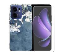 GYDQQKJ Coque avec Verre Trempé écran Glass pour Reno 13 FS 5G, Housse Etui Flexible Protection Souple Silicone Gel Noir TPU Case Cover pour Reno 13 FS 5G (6.67") - BST11
