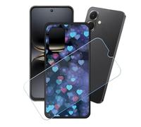 GYDQQKJ Coque + avec Verre Trempé écran Glass pour Tecno Spark Go 2, Housse Etui Flexible Protection Souple Silicone Gel Noir TPU Case Cover pour Tecno Spark Go 2 (6.67") - LH50