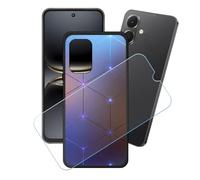 GYDQQKJ Coque + avec Verre Trempé écran Glass pour Tecno Spark Go 2, Housse Etui Flexible Protection Souple Silicone Gel Noir TPU Case Cover pour Tecno Spark Go 2 (6.67") - LH3