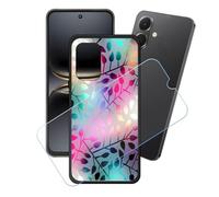 GYDQQKJ Coque + avec Verre Trempé écran Glass pour Tecno Spark Go 2, Housse Etui Flexible Protection Souple Silicone Gel Noir TPU Case Cover pour Tecno Spark Go 2 (6.67") - LH5