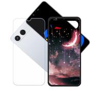 GYDQQKJ Coque + avec Verre Trempé écran Glass pour Tecno Spark GO 5G, Housse Etui Flexible Protection Souple Silicone Gel Noir TPU Case Cover pour Tecno Spark GO 5G (6.74") - LH55