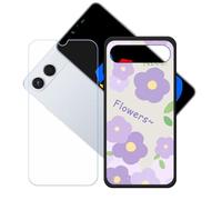 GYDQQKJ Coque + avec Verre Trempé écran Glass pour Tecno Spark GO 5G, Housse Etui Flexible Protection Souple Silicone Gel Noir TPU Case Cover pour Tecno Spark GO 5G (6.74") - LH92