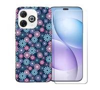 GYDQQKJ Coque avec Verre Trempé écran Glass pour Wiko Hi Enjoy 80 Pro, Housse Etui Flexible Protection Souple Silicone Gel Noir TPU Case Cover pour Wiko Hi Enjoy 80 Pro (6.70") - BST19