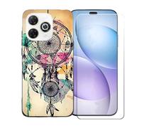 GYDQQKJ Coque avec Verre Trempé écran Glass pour Wiko Hi Enjoy 80 Pro, Housse Etui Flexible Protection Souple Silicone Gel Noir TPU Case Cover pour Wiko Hi Enjoy 80 Pro (6.70") - LLM10