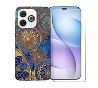 GYDQQKJ Coque avec Verre Trempé écran Glass pour Wiko Hi Enjoy 80 Pro, Housse Etui Flexible Protection Souple Silicone Gel Noir TPU Case Cover pour Wiko Hi Enjoy 80 Pro (6.70") - BST10