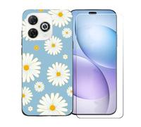 GYDQQKJ Coque avec Verre Trempé écran Glass pour Wiko Hi Enjoy 80 Pro, Housse Etui Flexible Protection Souple Silicone Gel Noir TPU Case Cover pour Wiko Hi Enjoy 80 Pro (6.70") - BST20