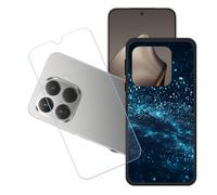 GYDQQKJ Coque + avec Verre Trempé écran Glass pour Xiaomi 15T Pro, Housse Etui Flexible Protection Souple Silicone Gel Noir TPU Case Cover pour Xiaomi 15T Pro (6.83") - LH57