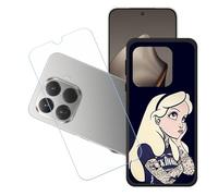 GYDQQKJ Coque + avec Verre Trempé écran Glass pour Xiaomi 15T Pro, Housse Etui Flexible Protection Souple Silicone Gel Noir TPU Case Cover pour Xiaomi 15T Pro (6.83") - LH2