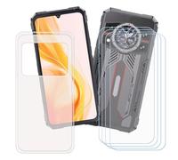GYDQQKJ Coque pour Cubot Kingkong 11 + 4 pièces Verre Trempé Film Protection écran,Housse Etui Flexible Protection Souple Silicone Gel Translucide TPU Case Cover pour (6.72")