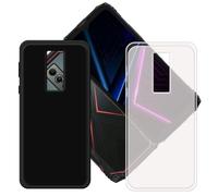 GYDQQKJ Coque pour Doogee Blade 10 Energy,2 pièces Housse Etui de Protection Translucide + Noir Souple Gel Silicone TPU Bumper Premium Shell Case Cover pour (6.56")