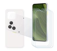 GYDQQKJ Coque pour Fairphone 6 + 4 pièces Verre Trempé Film Protection écran,Housse Etui Flexible Protection Souple Silicone Gel Transparente TPU Case Cover pour (6.31")