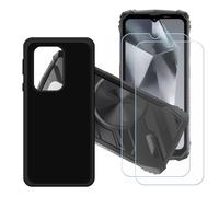 GYDQQKJ Coque pour Oscal Marine 1 + 2 pièces Verre Trempé Film Protection écran,Housse Etui Flexible Protection Souple Silicone Gel Noir TPU Case Cover pour (6.56")