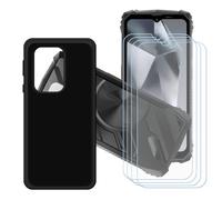 GYDQQKJ Coque pour Oscal Marine 1 + 4 pièces Verre Trempé Film Protection écran,Housse Etui Flexible Protection Souple Silicone Gel Noir TPU Case Cover pour (6.56")