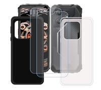 GYDQQKJ Coque pour Oscal Marine 2 + 2 pièces Verre Trempé Film Protection écran, Lot de 2 Housse Etui Flexible Protection Souple Silicone Gel Translucide + Noir TPU Case Cover pour (6.56")