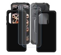 GYDQQKJ Coque pour Oscal Marine 2 + 2 pièces Verre Trempé Film Protection écran, Lot de 2 Housse Etui Flexible Protection Souple Silicone Gel Noir TPU Case Cover pour (6.56")