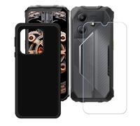 GYDQQKJ Coque pour Oscal Marine 2 + Verre Trempé Film Protection écran,Housse Etui Flexible Protection Souple Silicone Gel Noir TPU Case Cover pour (6.56")