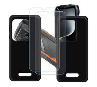 GYDQQKJ Coque pour Oscal Pilot 3 + 2 pièces Verre Trempé Film Protection écran, Lot de 2 Housse Etui Flexible Protection Souple Silicone Gel Noir TPU Case Cover pour (6.78")