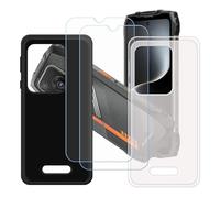 GYDQQKJ Coque pour Oscal Pilot 3 + 2 pièces Verre Trempé Film Protection écran, Lot de 2 Housse Etui Flexible Protection Souple Silicone Gel Translucide + Noir TPU Case Cover pour (6.78")