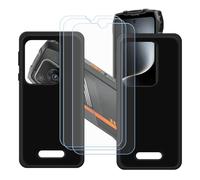 GYDQQKJ Coque pour Oscal Pilot 3 + 3 pièces Verre Trempé Film Protection écran, Lot de 2 Housse Etui Flexible Protection Souple Silicone Gel Noir TPU Case Cover pour (6.78")