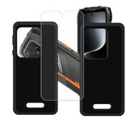 GYDQQKJ Coque pour Oscal Pilot 3 + Verre Trempé Film Protection écran, Lot de 2 Housse Etui Flexible Protection Souple Silicone Gel Noir TPU Case Cover pour (6.78")