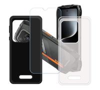 GYDQQKJ Coque pour Oscal Pilot 3 + Verre Trempé Film Protection écran, Lot de 2 Housse Etui Flexible Protection Souple Silicone Gel Translucide + Noir TPU Case Cover pour (6.78")