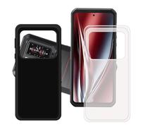 GYDQQKJ Coque pour Oukitel WP300,2 pièces Housse Etui de Protection Translucide + Noir Souple Gel Silicone TPU Bumper Premium Shell Case Cover pour (6.80")