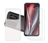 GYDQQKJ Coque pour Oukitel WP300 + 3 pièces Verre Trempé Film Protection écran,Housse Etui Flexible Protection Souple Silicone Gel Translucide TPU Case Cover pour (6.80")