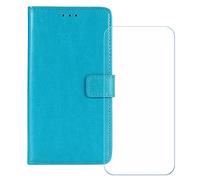 GYDQQKJ Coque pour Oukitel WP53 (6.52 Pouces), Housse Pochette de Carte Portefeuille en Cuir avec Rabat + Verre trempé écran Film Protecteur, Étui Cover Ciel Bleu