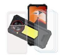 GYDQQKJ Coque pour Oukitel WP53 Pro + 4 pièces Verre Trempé Film Protection écran,Housse Etui Flexible Protection Souple Silicone Gel Transparente TPU Case Cover pour (6.52")
