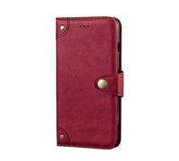 GYDQQKJ Coque pour Umidigi G9T 6.75", Magnétique Etui Housse pour Umidigi G9T Étui Téléphone pour Umidigi G9T, Housse en Cuir pour Umidigi G9T Élégant Rouge