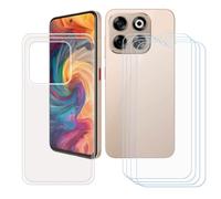 GYDQQKJ Coque pour ZTE Axon 70 + 4 pièces Verre Trempé Film Protection écran,Housse Etui Flexible Protection Souple Silicone Gel Transparente TPU Case Cover pour (6.70")