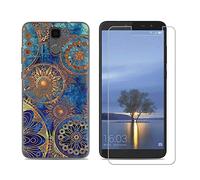 GYDQQKJ DQG Coque avec Verre Trempé écran Glass pour Hisense (F24) Infinity H11 Lite, Housse Etui Flexible Protection Souple Silicone Gel Transparente TPU Case Cover pour Hisense F24 (5.99") - LLM11